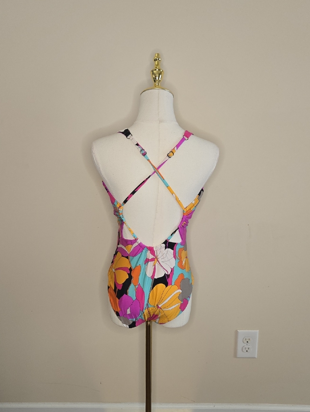 Trina Turk Multicolor Swimwear Size 10 Resort‎ Vibrant Poolside Chic - Picture 3 of 6